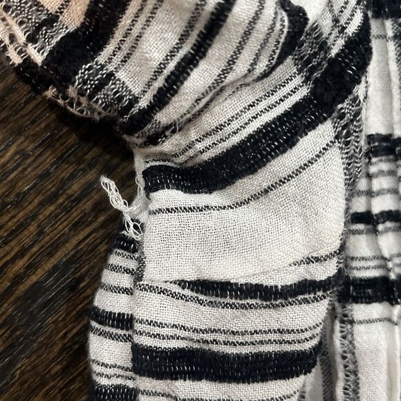 Anthropologie Women's Blouse Size 10 Black Plaid Tunic Button Down Wool Blend - Picture 8 of 10